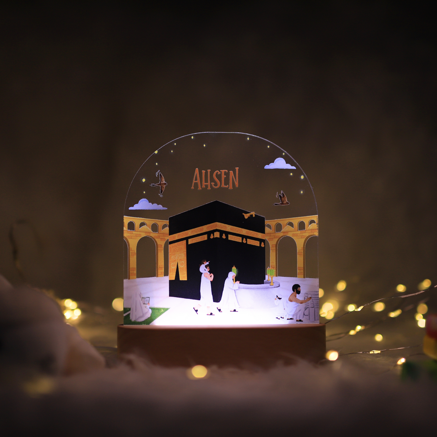 Mekka und die Kaaba - Islamische Nachtlampe