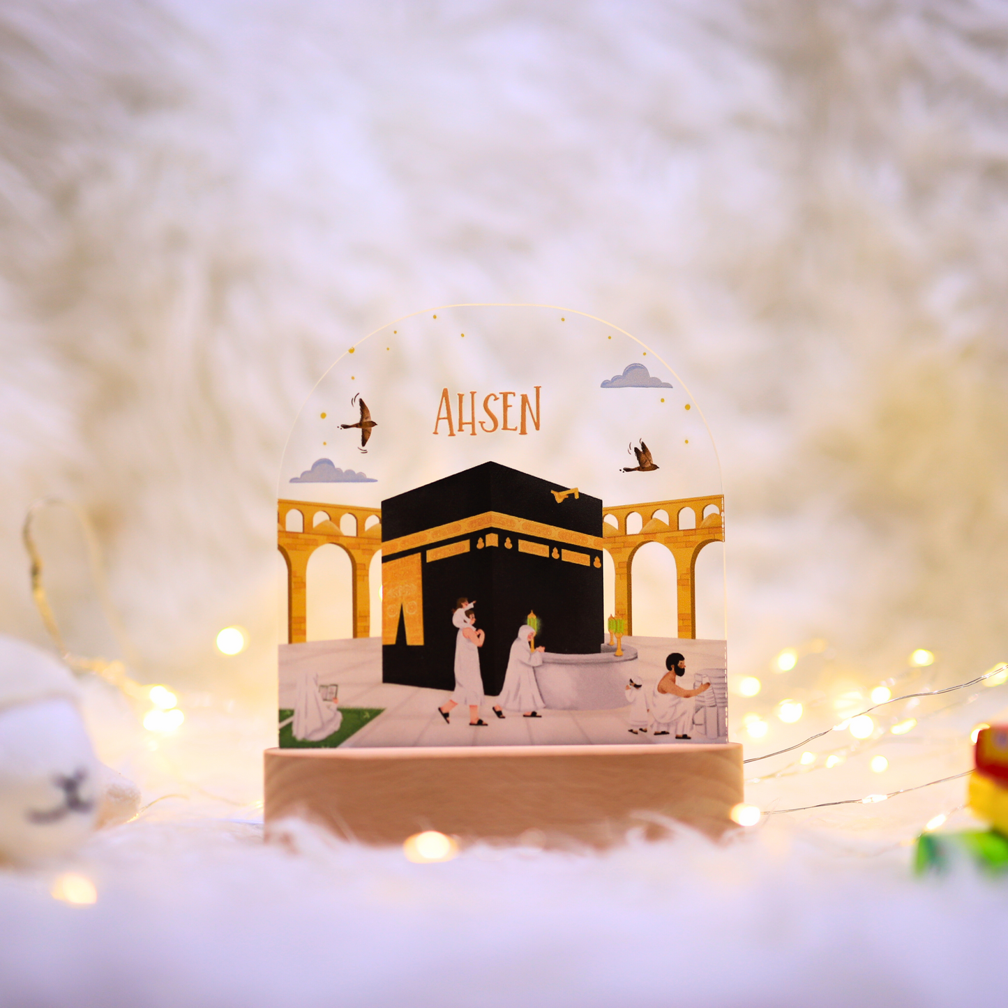 Mekka und die Kaaba - Islamische Nachtlampe