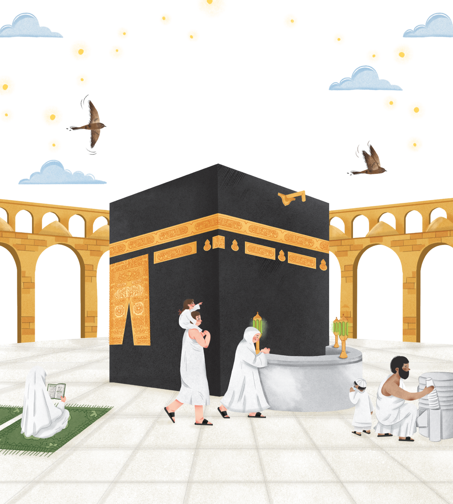 Mekka und die Kaaba - Islamische Nachtlampe