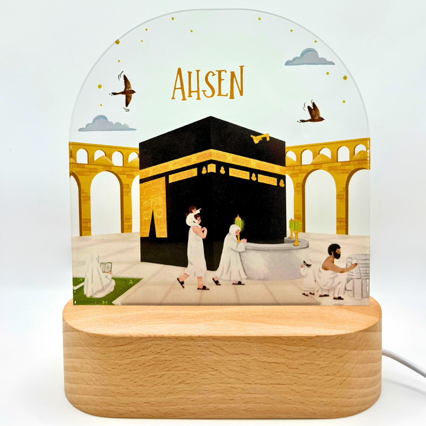 Mekka und die Kaaba - Islamische Nachtlampe
