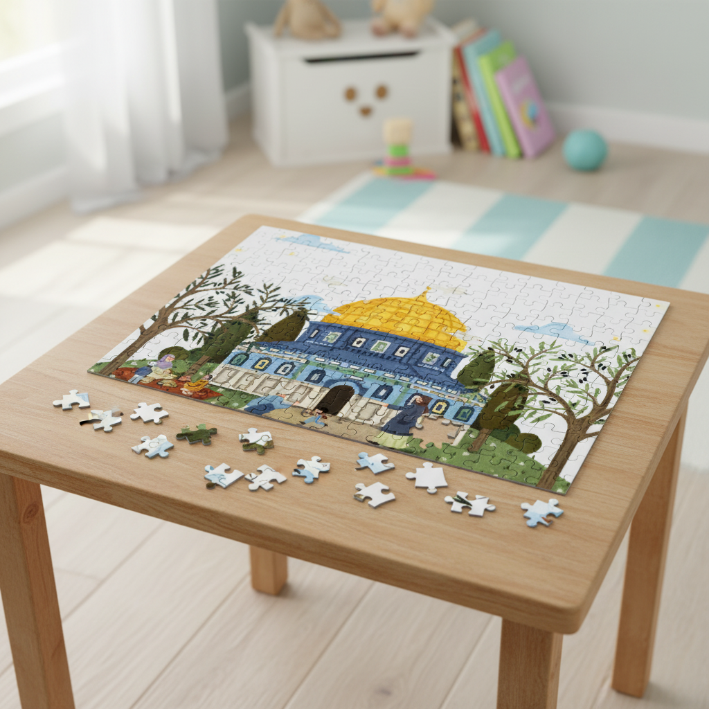 Puzzle „Al-Quds & die goldene Kuppel“ – Islamisches Puzzle (192 Teile)