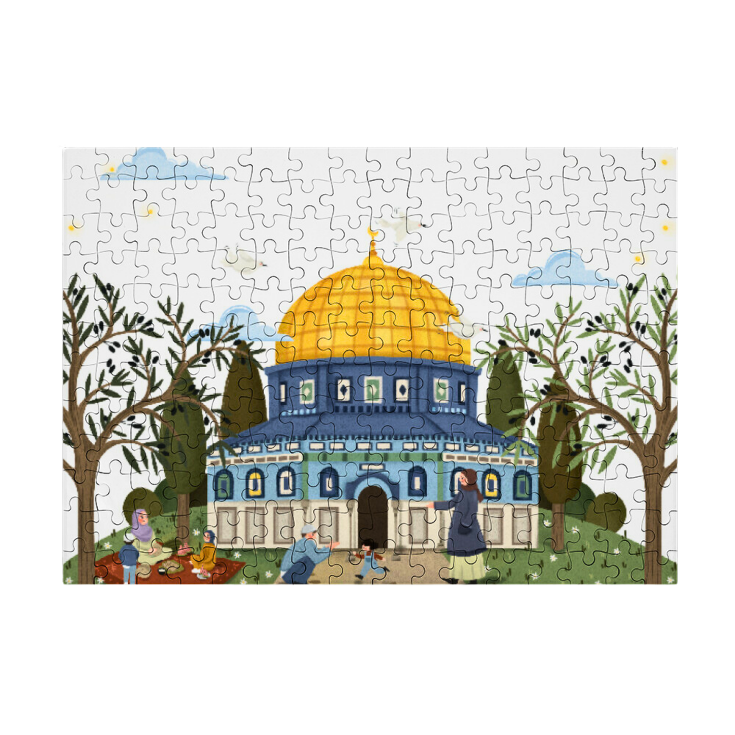 Puzzle „Al-Quds & die goldene Kuppel“ – Islamisches Puzzle (192 Teile)
