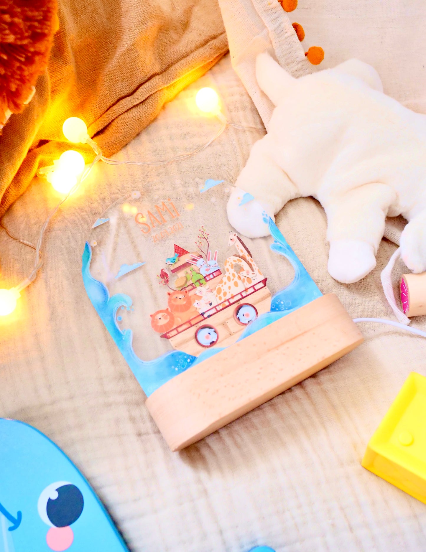 Prophet Nuh Arche Nachtlampe - islamisches Geschenk für muslimische Kinder