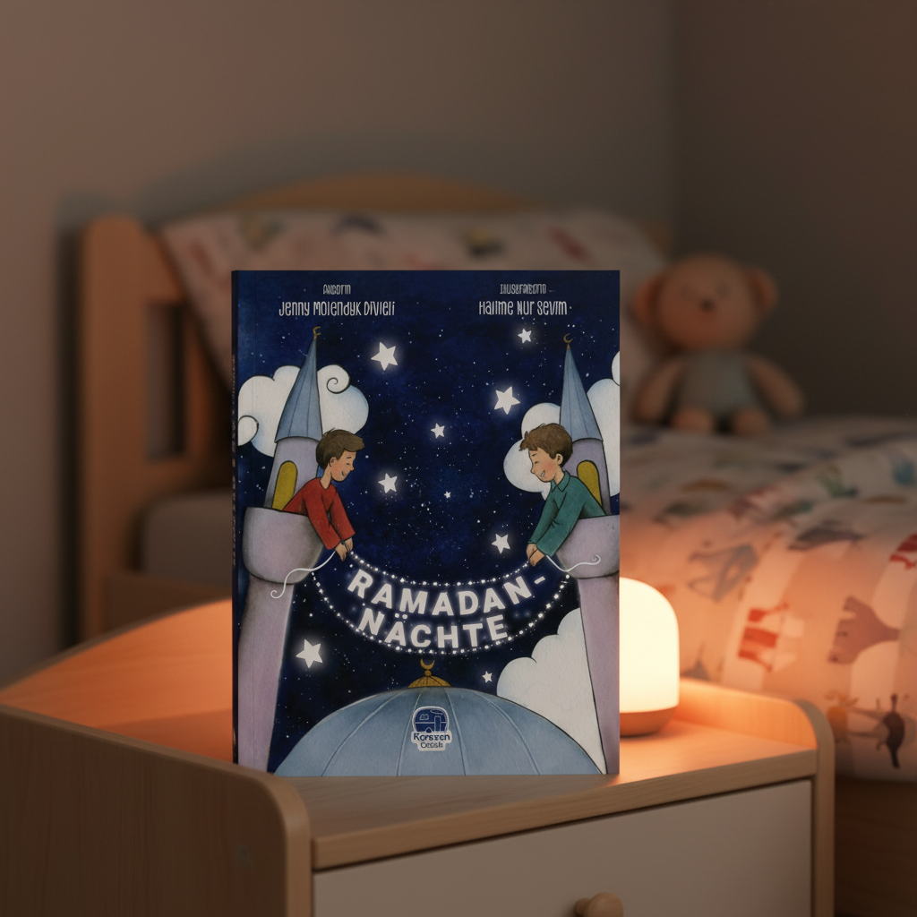 islamisches Kinderbuch mit dem Illustrationen vom Fastenmonat Ramadan. Islam spielerisch lernen. Einzigartiges Ramadan Geschenk